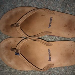 Hair Mari Leather flip flops